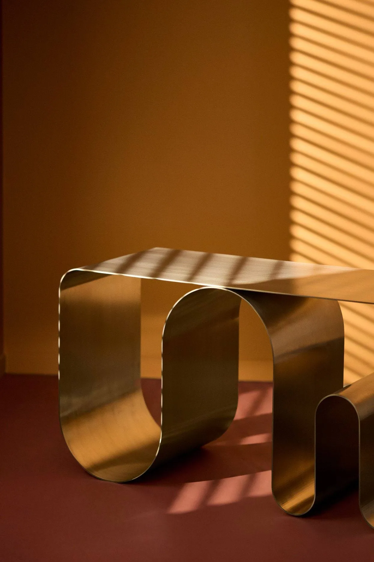 Curva Solid panca con seduta, Color argento, 100 cm AYTM