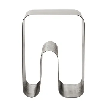 Curva solid sgabello - Argento, 32x32x43,2 cm - AYTM