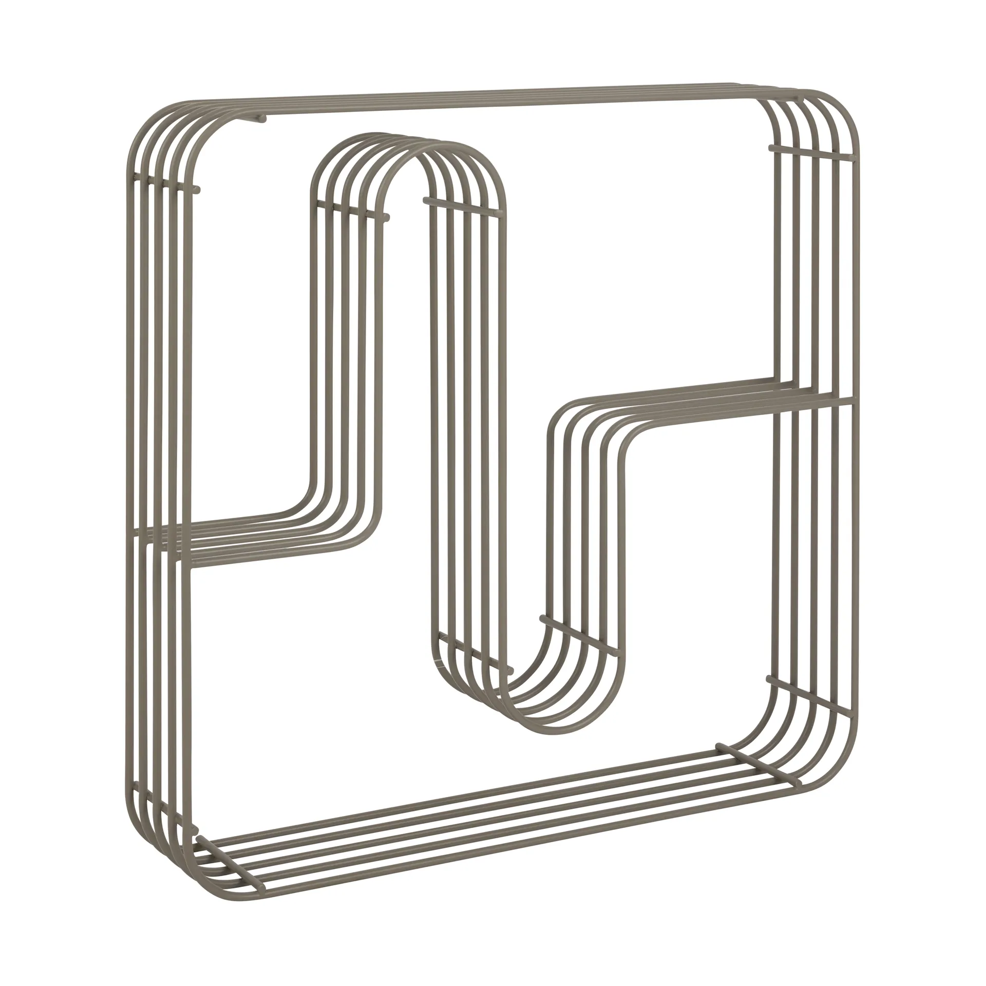 Mensola da parete Curva quadrata, Taupe AYTM