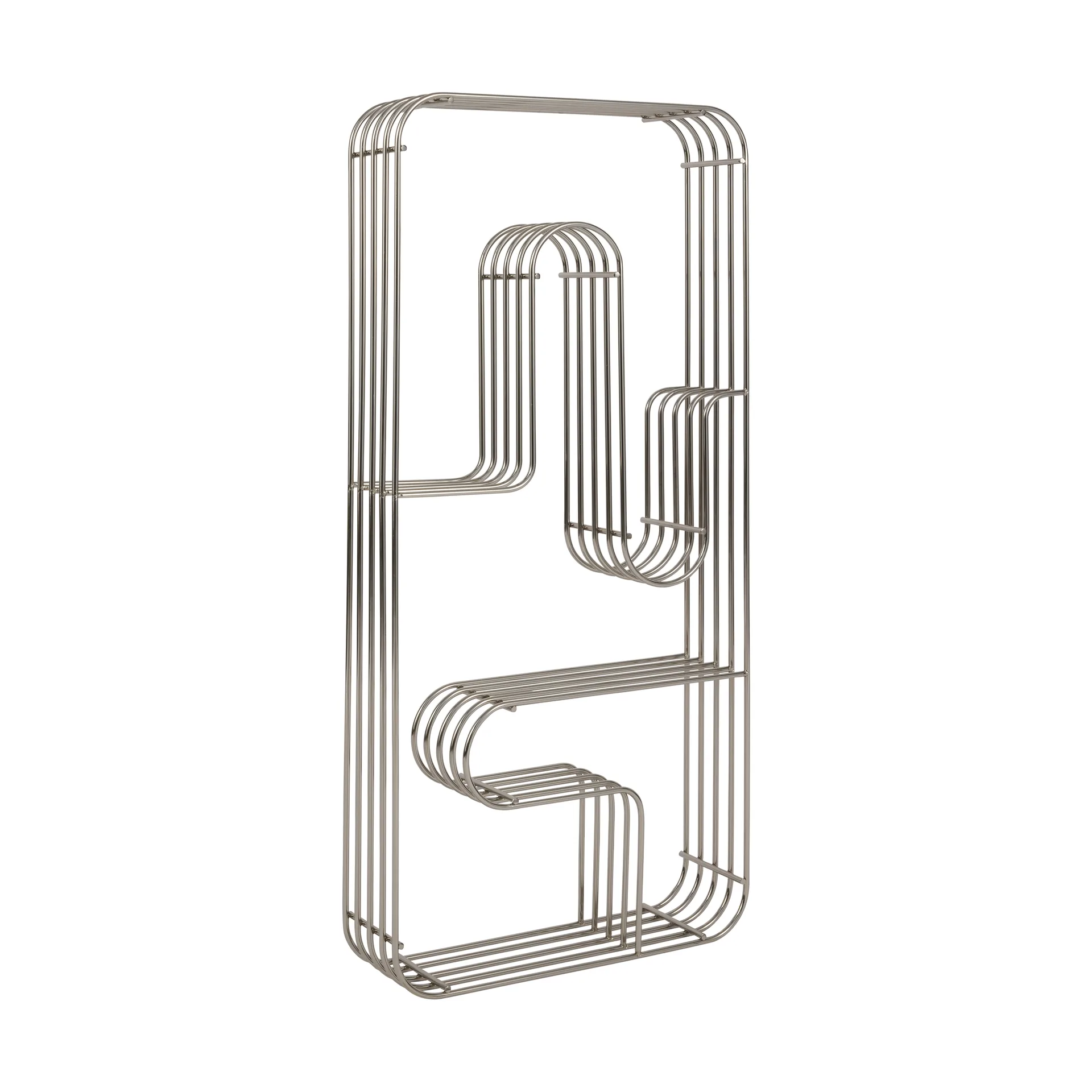 Mensola da parete Curva rettangolare, Argento AYTM