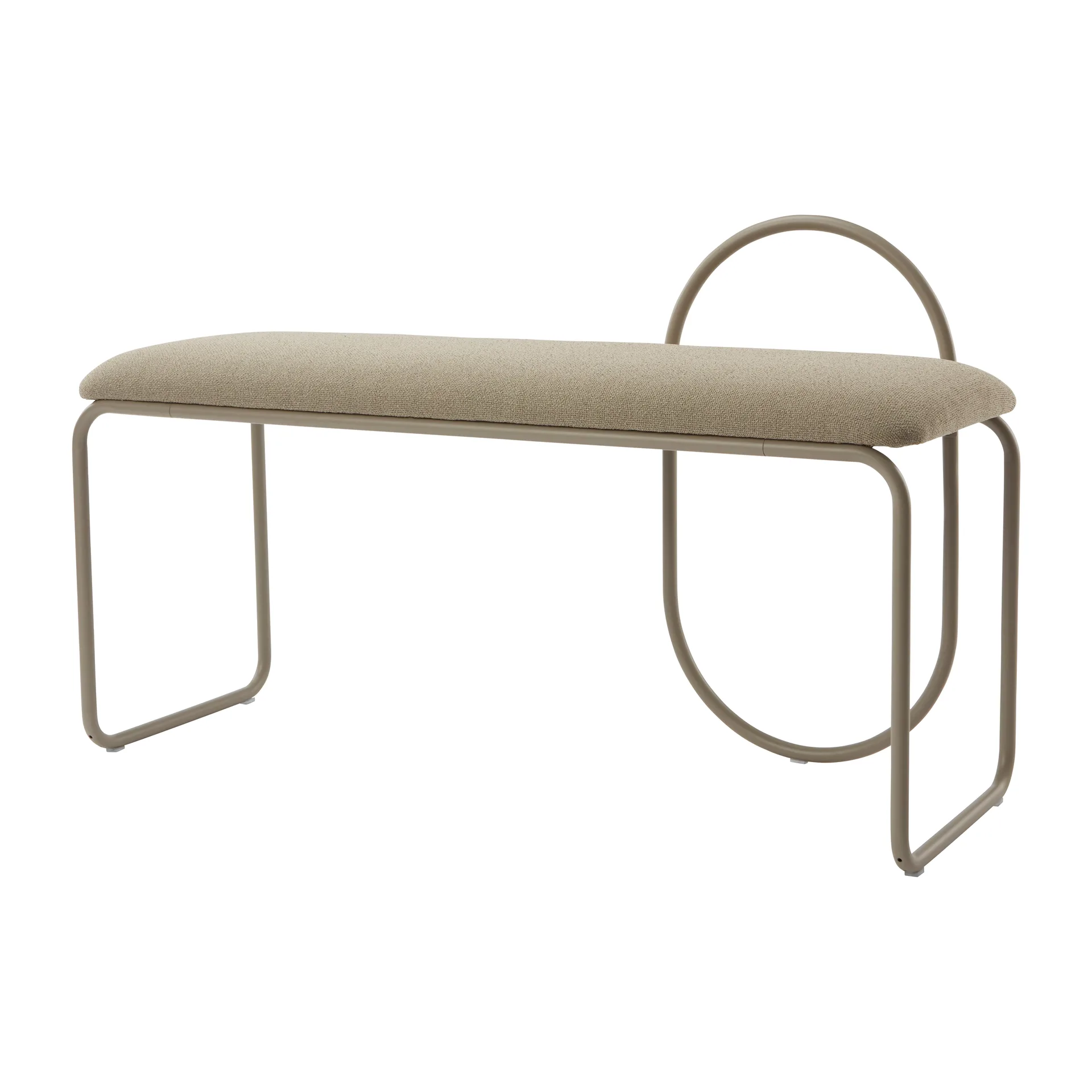 Panca Angui in bouclé, Grigio talpa AYTM