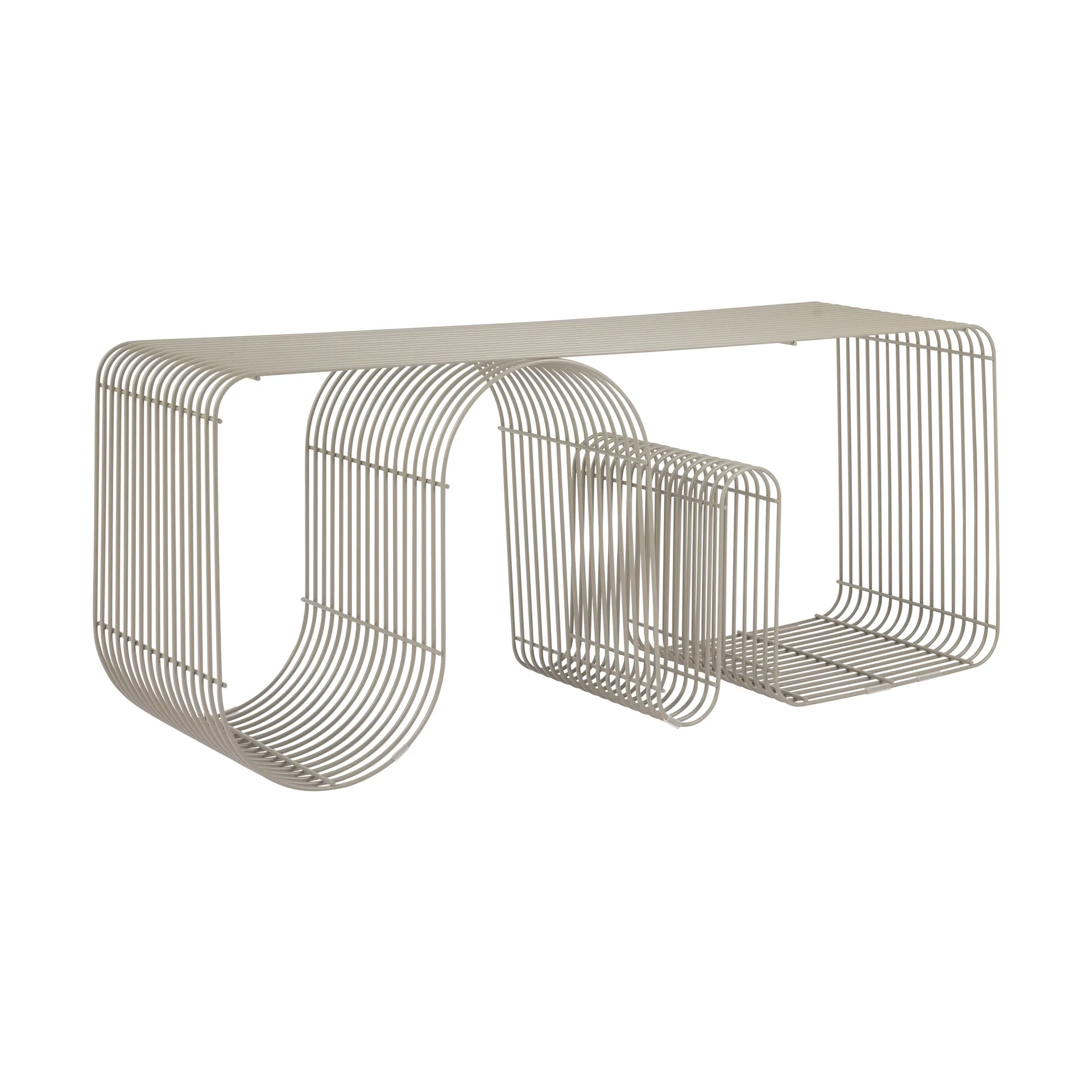 Panca Curva 100 cm, Taupe AYTM