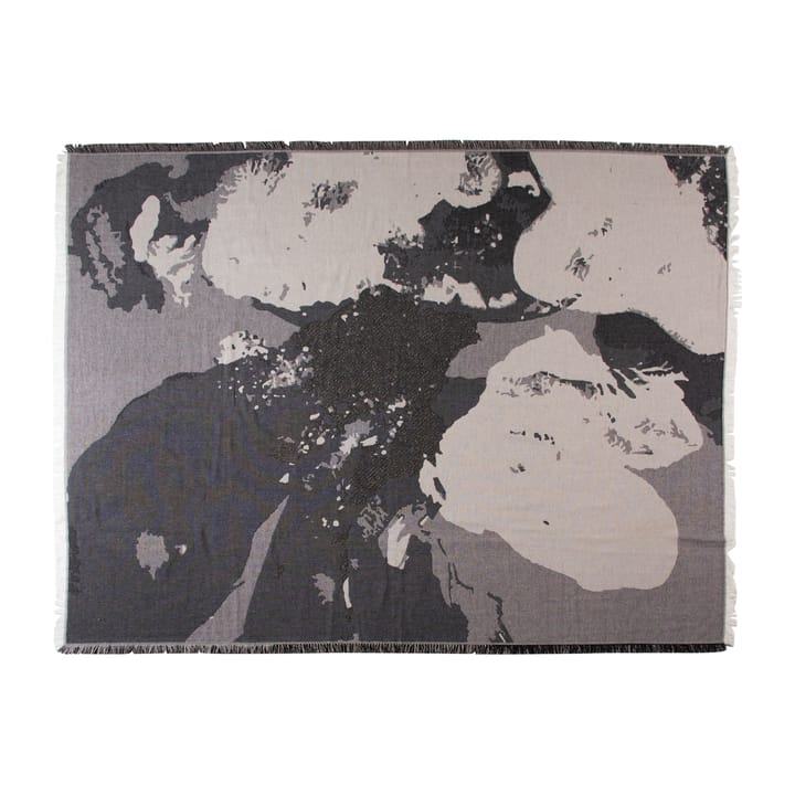 Plaid Floreo 130x170 cm - Bianco - grigio - AYTM