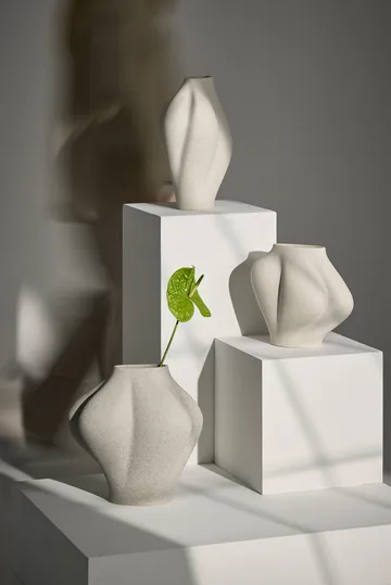 Saltare vaso - Cream, Ø15x25 cm - AYTM