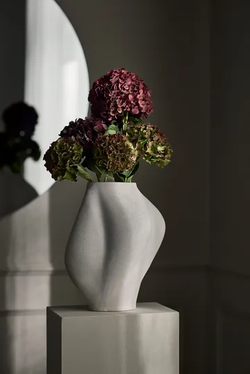 Saltare vaso - Crema, Ø17x35 cm - AYTM