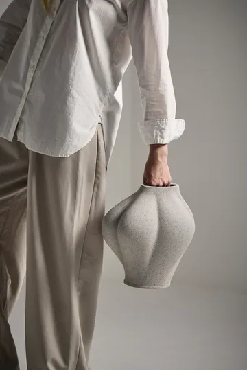 Saltare vaso - Taupe, Ø13,8x30 cm - AYTM