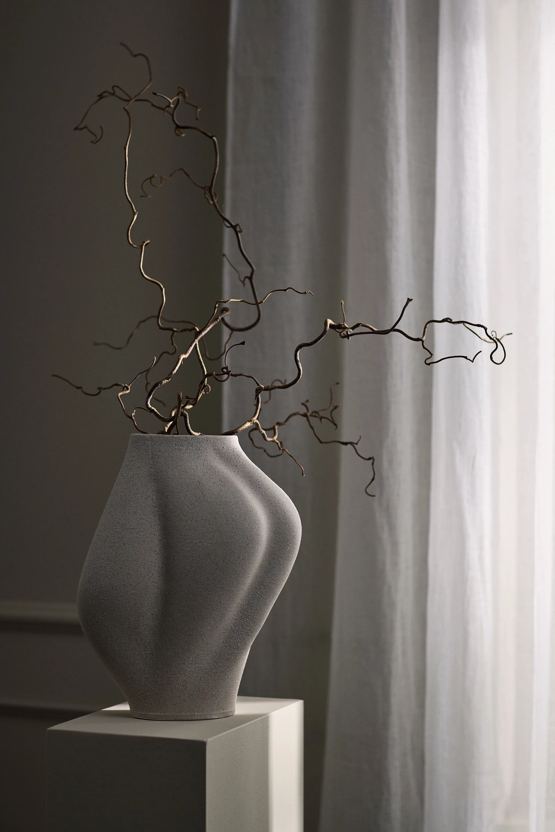 Saltare vaso, Taupe, Ø17x35 cm AYTM