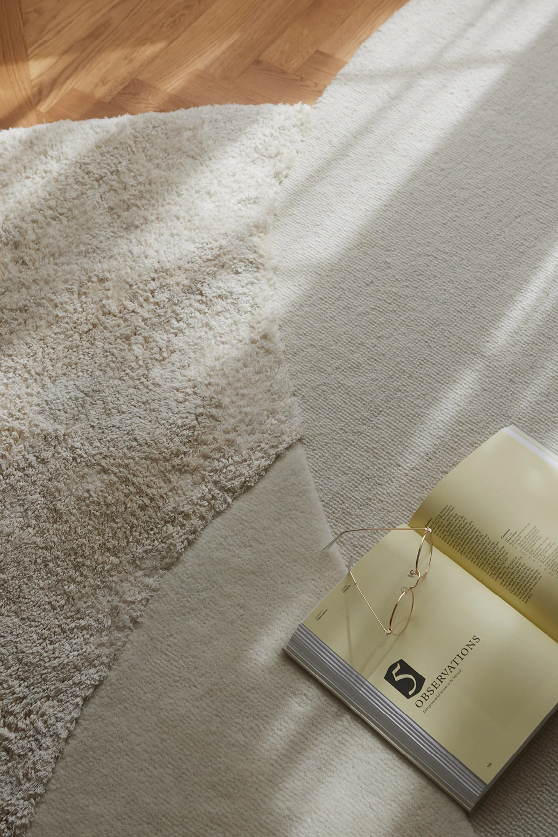 Tappeto Mola, 140x195 cm, Crema AYTM