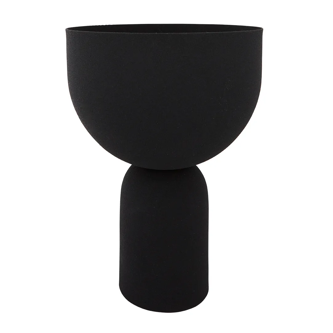 Vaso da fiori Torus Ø 22 cm, Nero-nero AYTM
