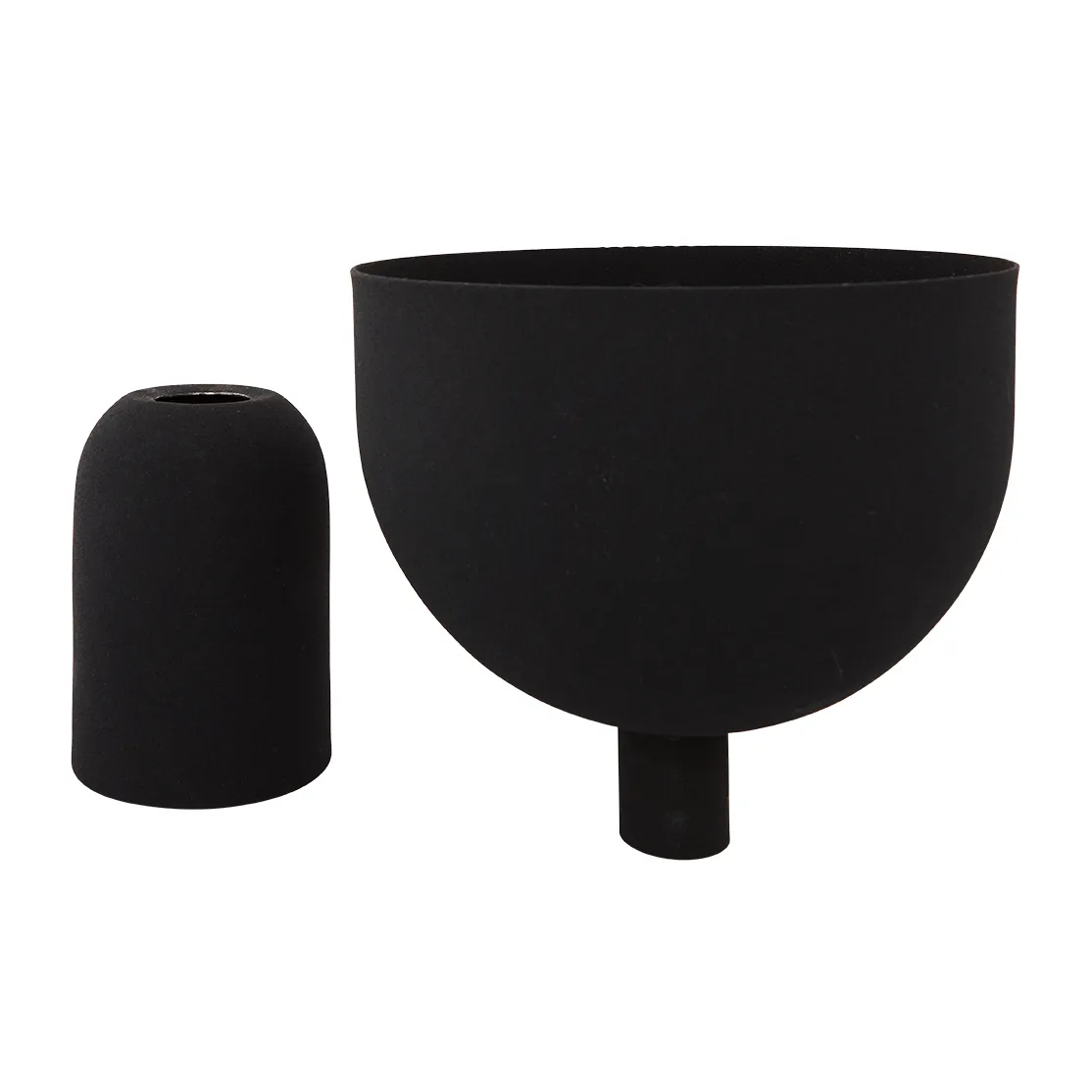 Vaso da fiori Torus Ø 22 cm, Nero-nero AYTM