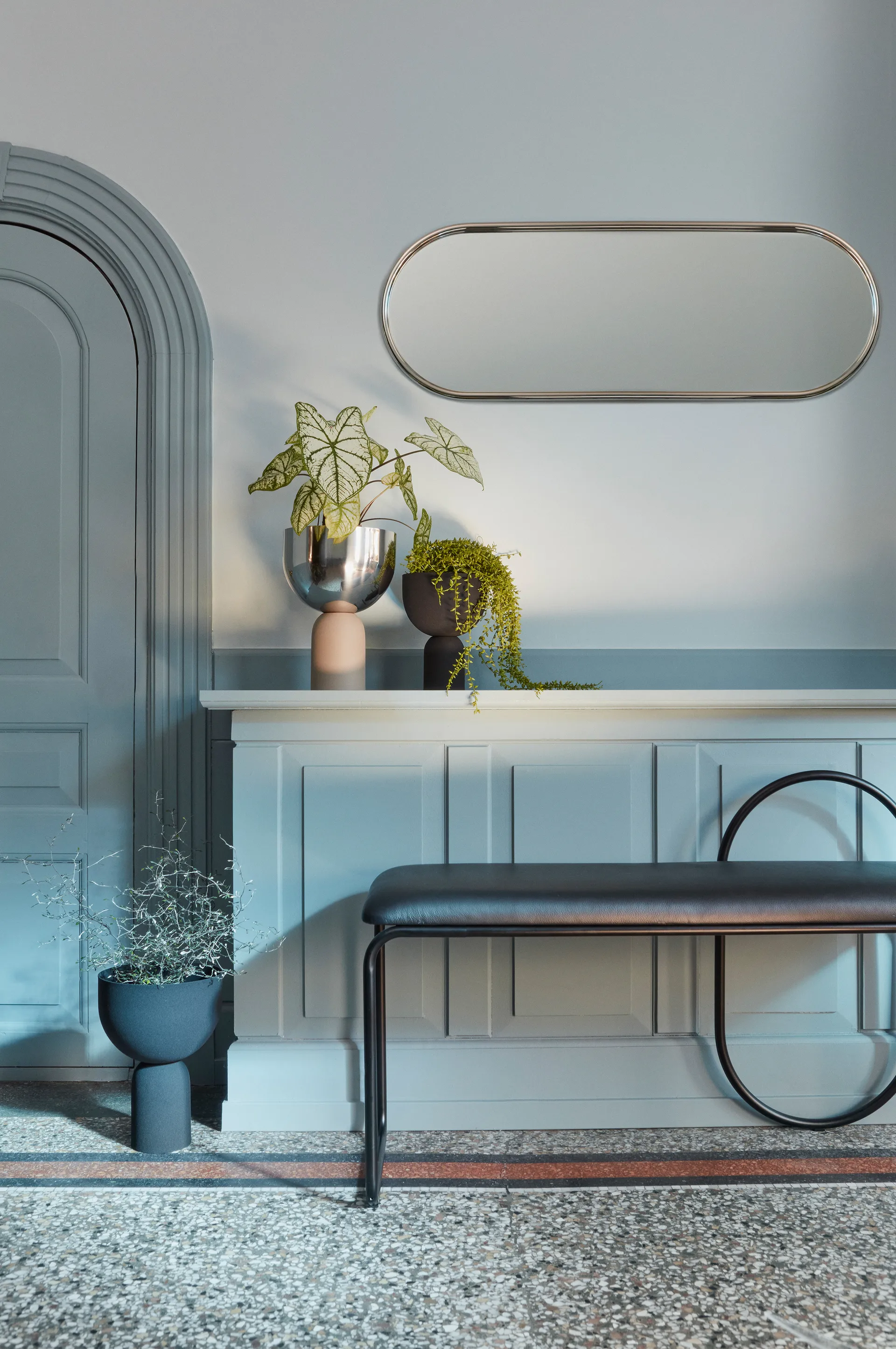 Vaso da fiori Torus Ø 22 cm, Silver-taupe AYTM