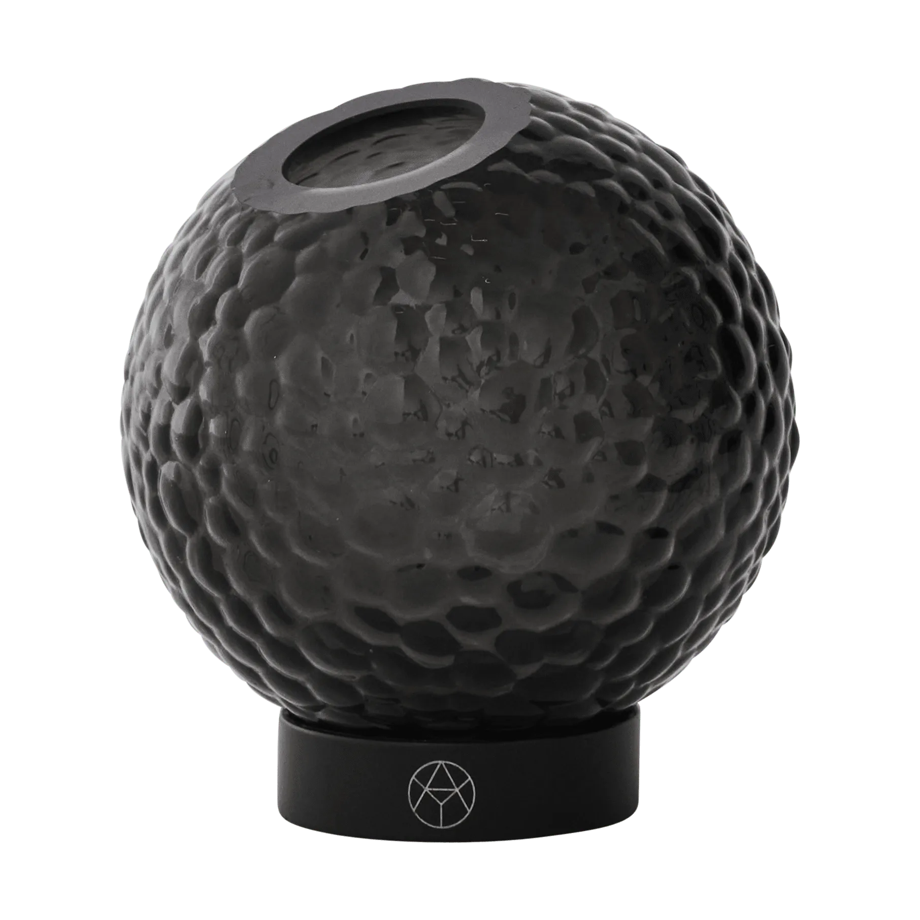 Vaso Globe bubbles Ø10 cm, Nero AYTM
