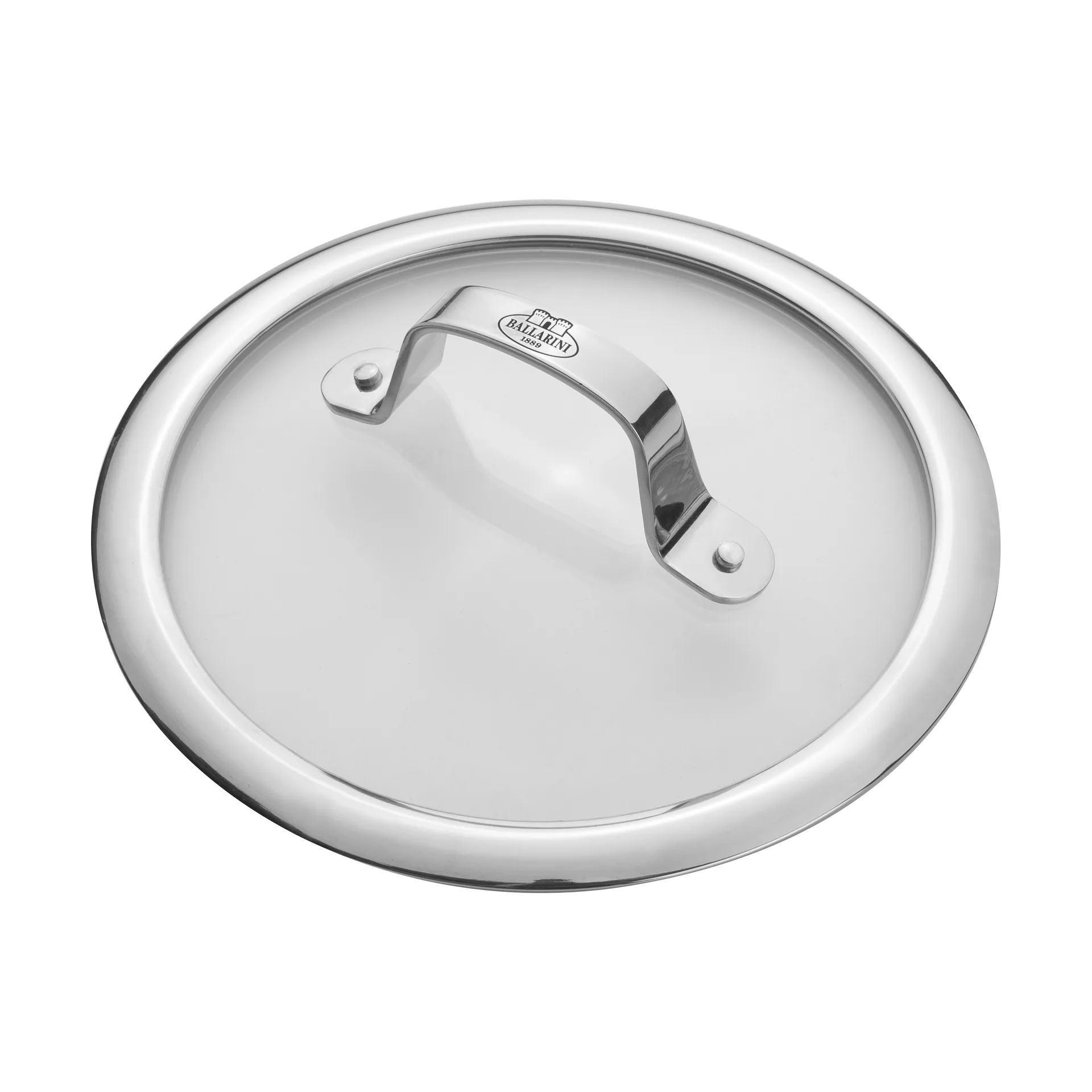 Coperchio in vetro Ballarini con manico in acciaio inox, 18 cm Ballarini