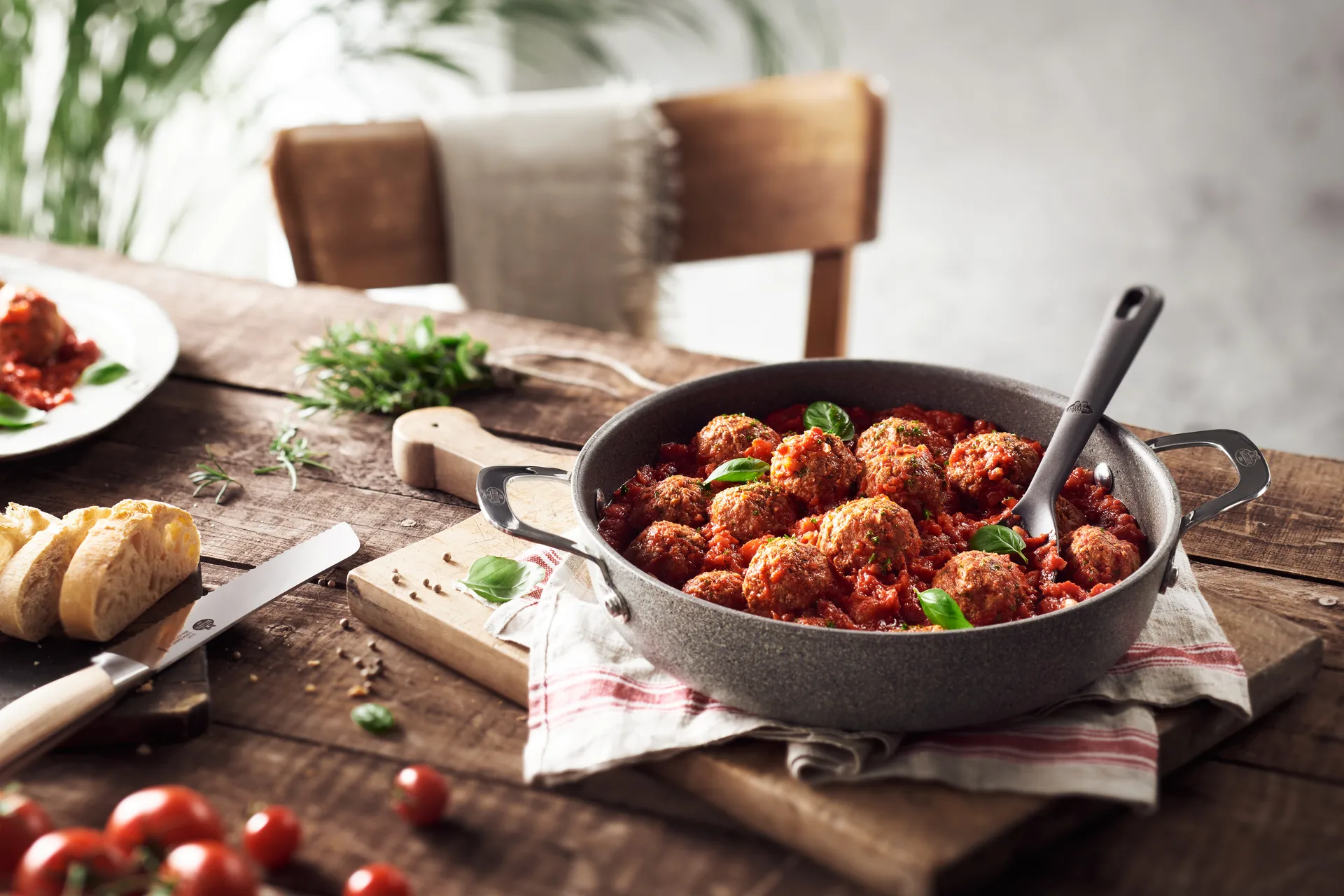 Padella da portata con coperchio in vetro Ballarini Salina Ti-X, 28 cm Ballarini