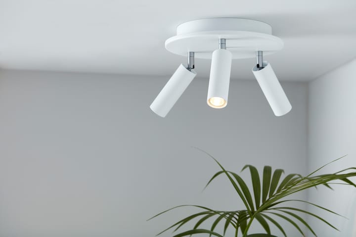 Faretto tondo Cato Slim 3, Bianco opaco-LED Belid