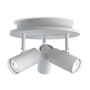 Faretto Tyson 3 luci Ø25 cm, Bianco Belid