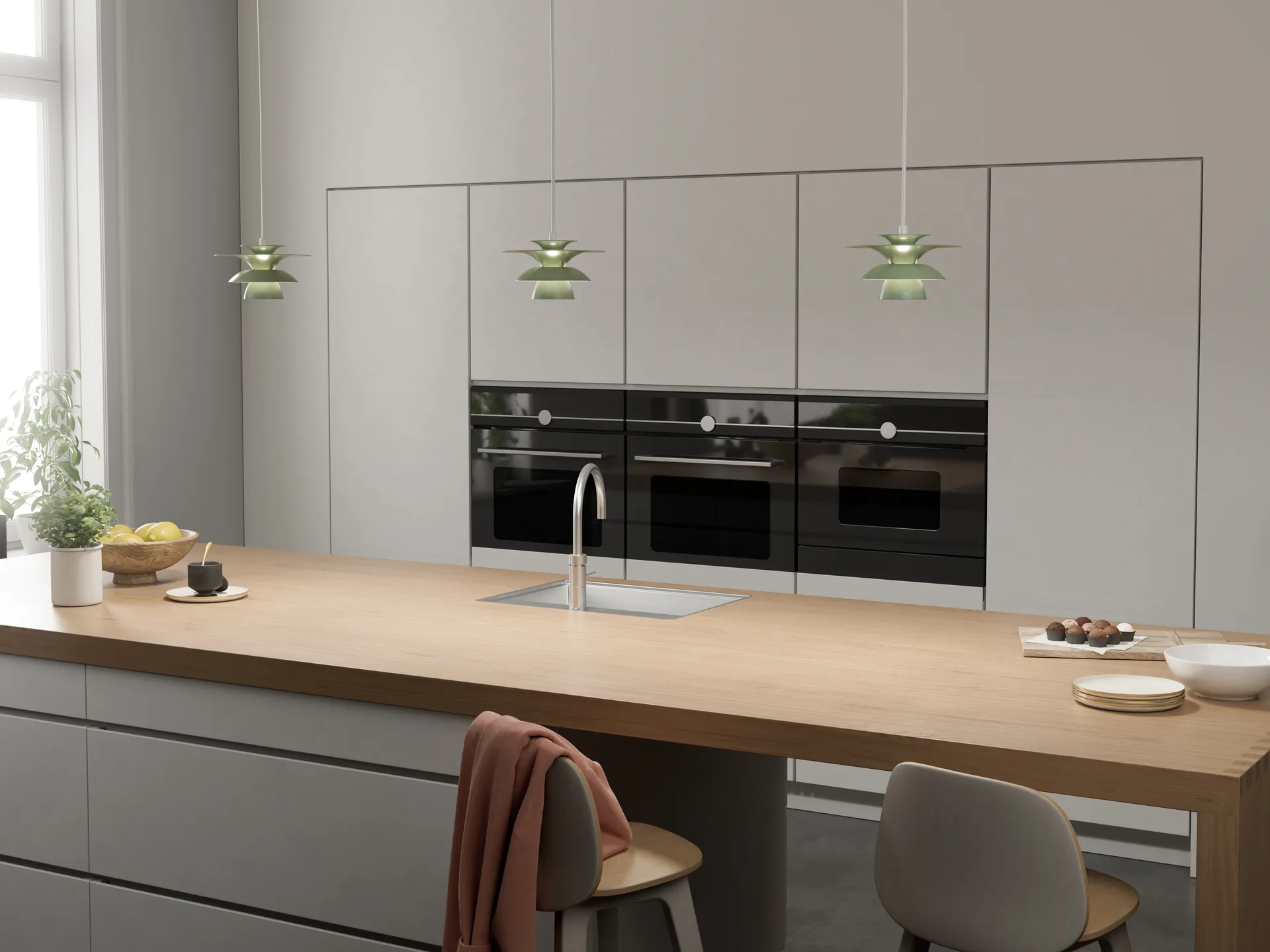 Lampada a sospensione Picasso Ø 18 cm, Soft salvia Belid