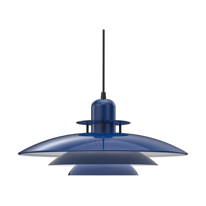 Lampada a sospensione Primus II Ø 43 cm - Blu profondo-nero opaco - Belid