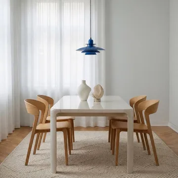 Lampada a sospensione Primus II Ø 43 cm - Blu profondo-nero opaco - Belid
