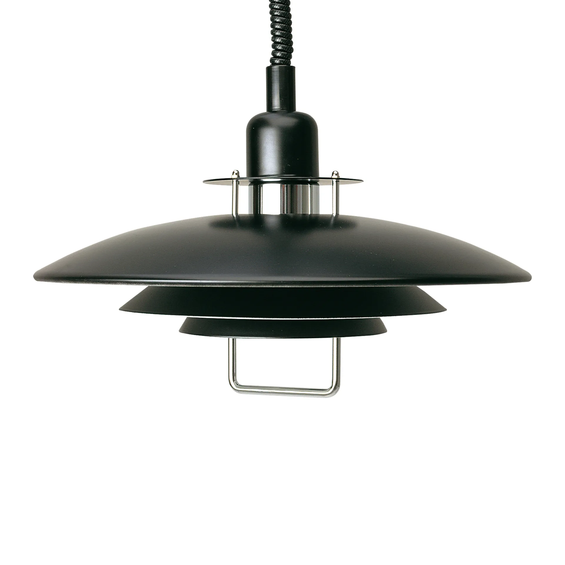 Lampada a sospensione Primus II Ø 43 cm, nero-cromo Belid