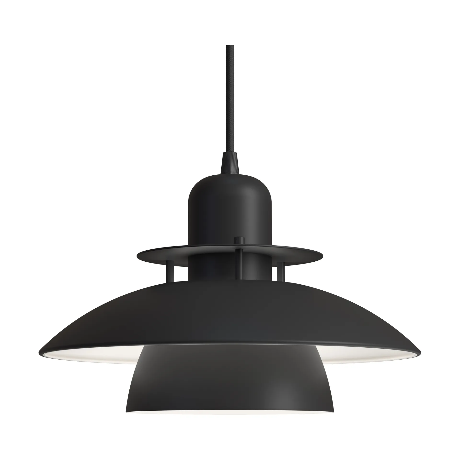 Lampada a sospensione Primus IV Ø28 cm, Nero opaco Belid