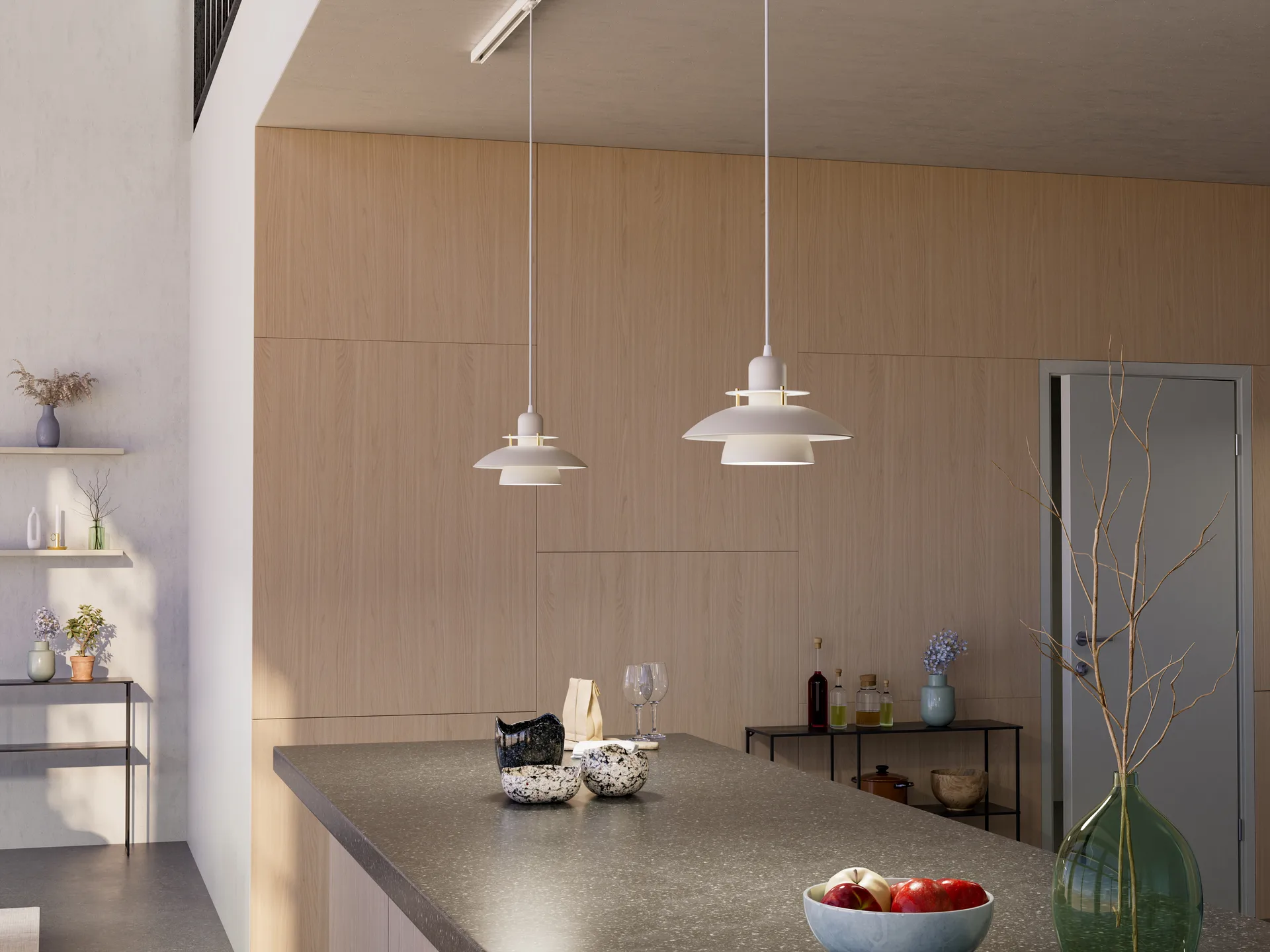 Lampada a sospensione Primus IV Ø28 cm, Ottone satinato Belid