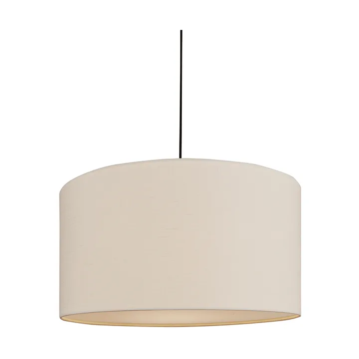 Lampada a sospensione Soft Ø 40 cm - Lino bianco-bronzo metallico, Ø60 cm - Belid