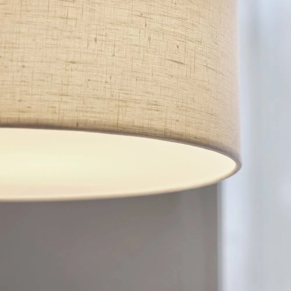 Lampada a sospensione Soft Ø 40 cm, Lino naturale-bronzo metallizzato, Ø44 cm Belid
