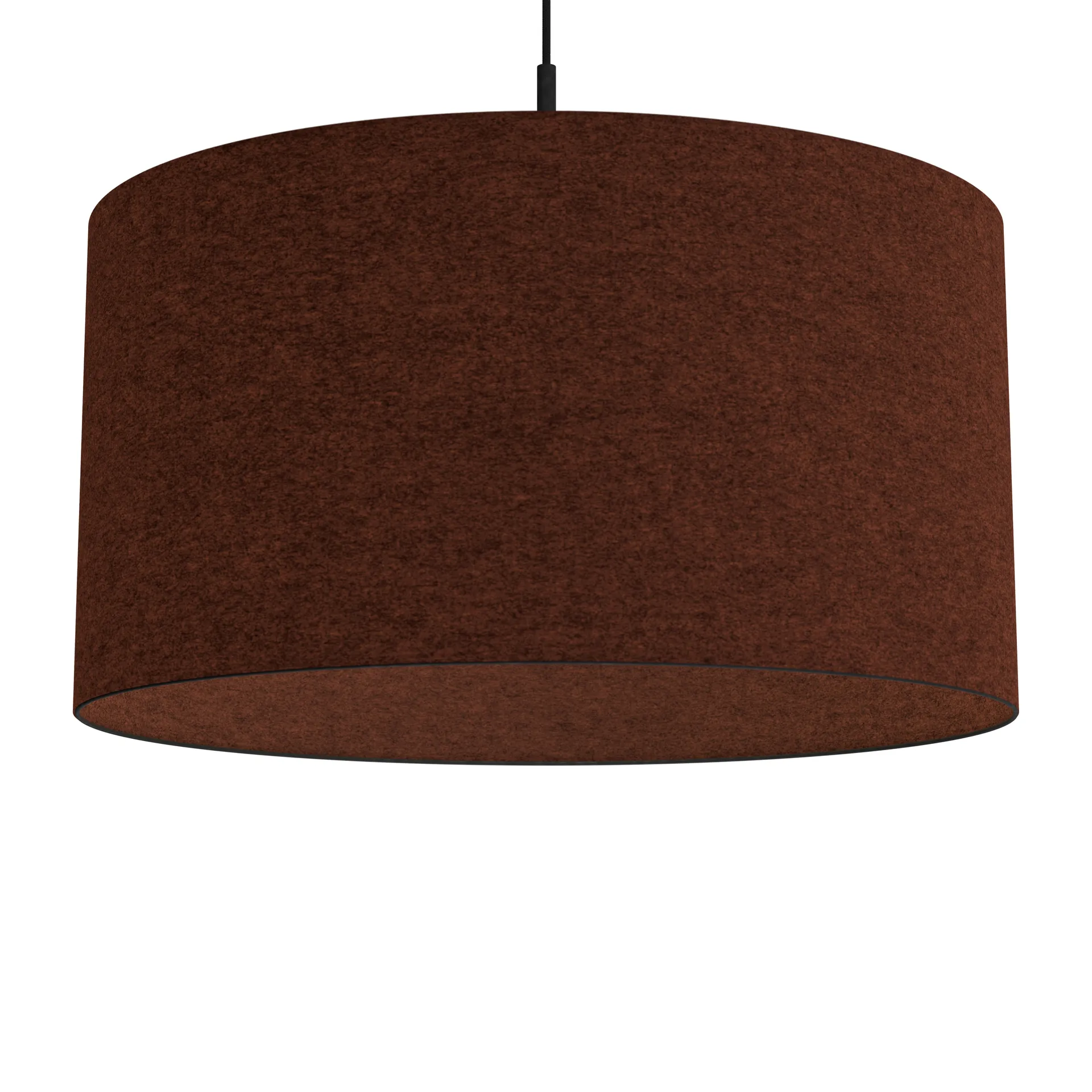 Lampada a sospensione Soft Ø 57 cm, Rosso ruggine lana Belid