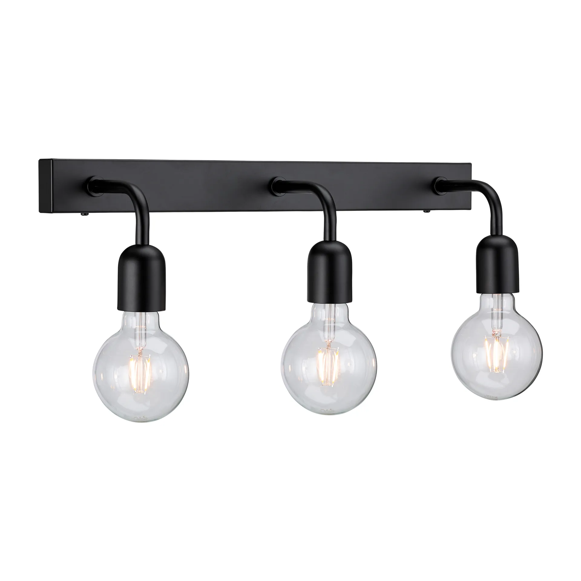 Lampada da parete 13,5 cm Regal 3, Nero opaco Belid