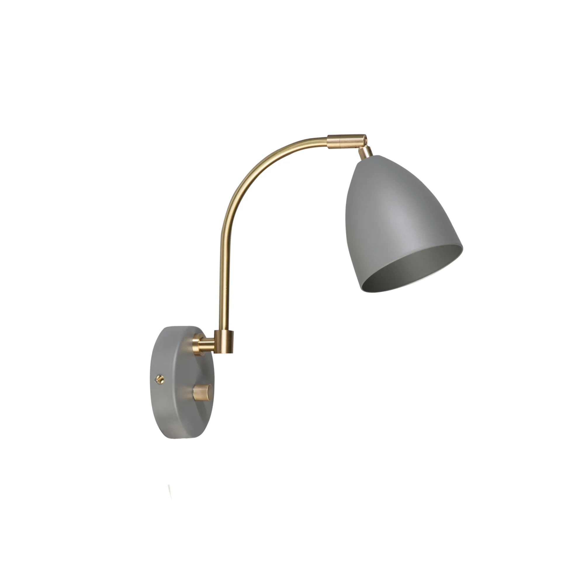 Lampada da parete Deluxe, warm grey, ottone Belid