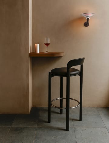 Lampada da parete Diablo Ø20 cm - Nero opaco-rosso lucido - Belid