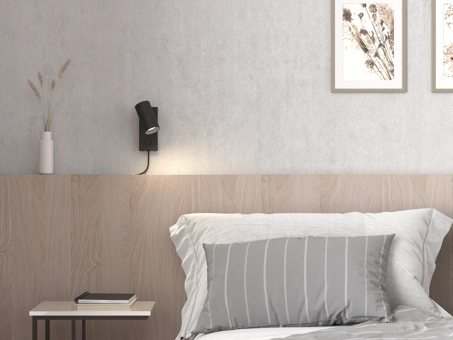 Lampada da parete Tyson Ø 5,5 cm, Struttura nera Belid