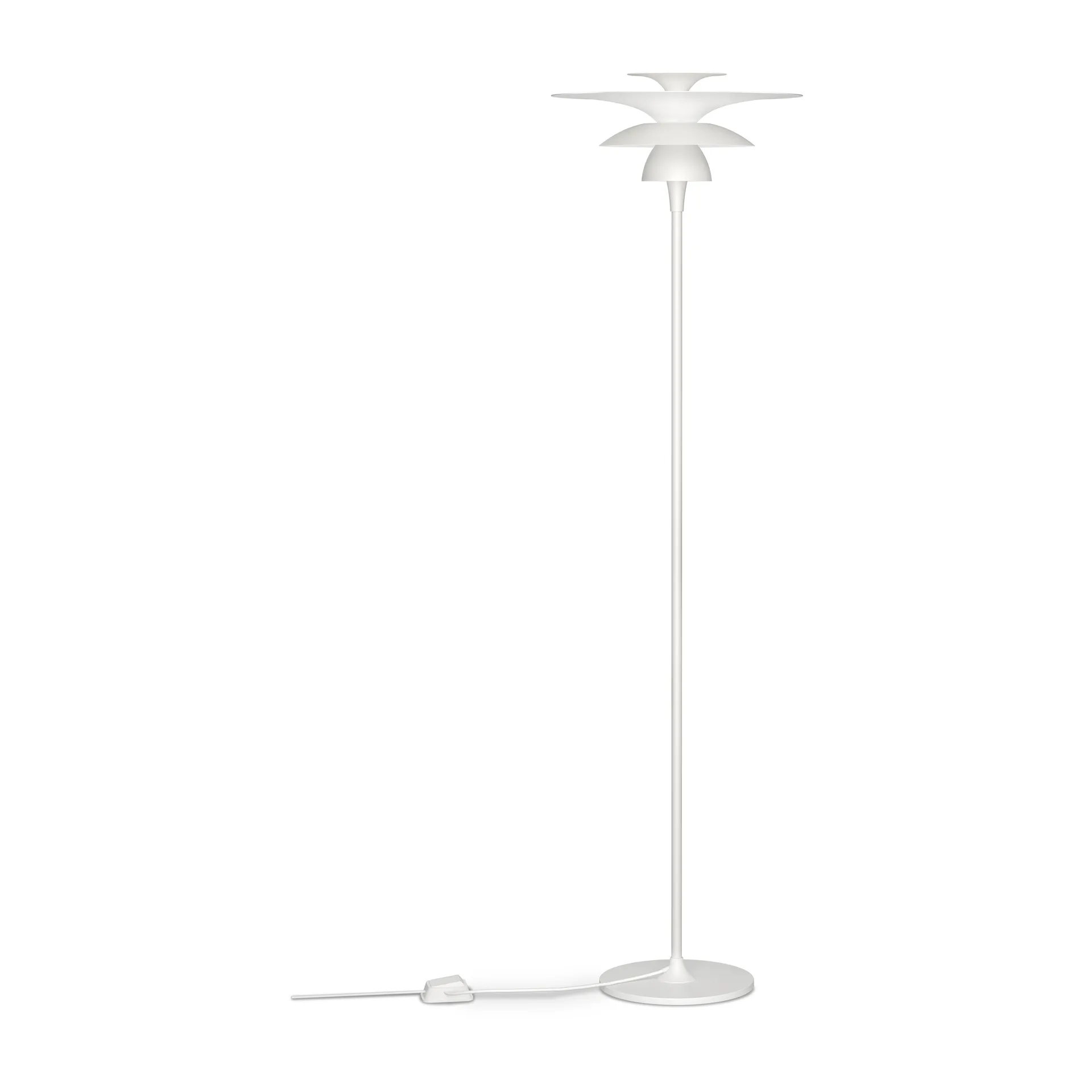 Lampada da pavimento Picasso Ø 38 x 140,3 cm, Bianco opaco Belid