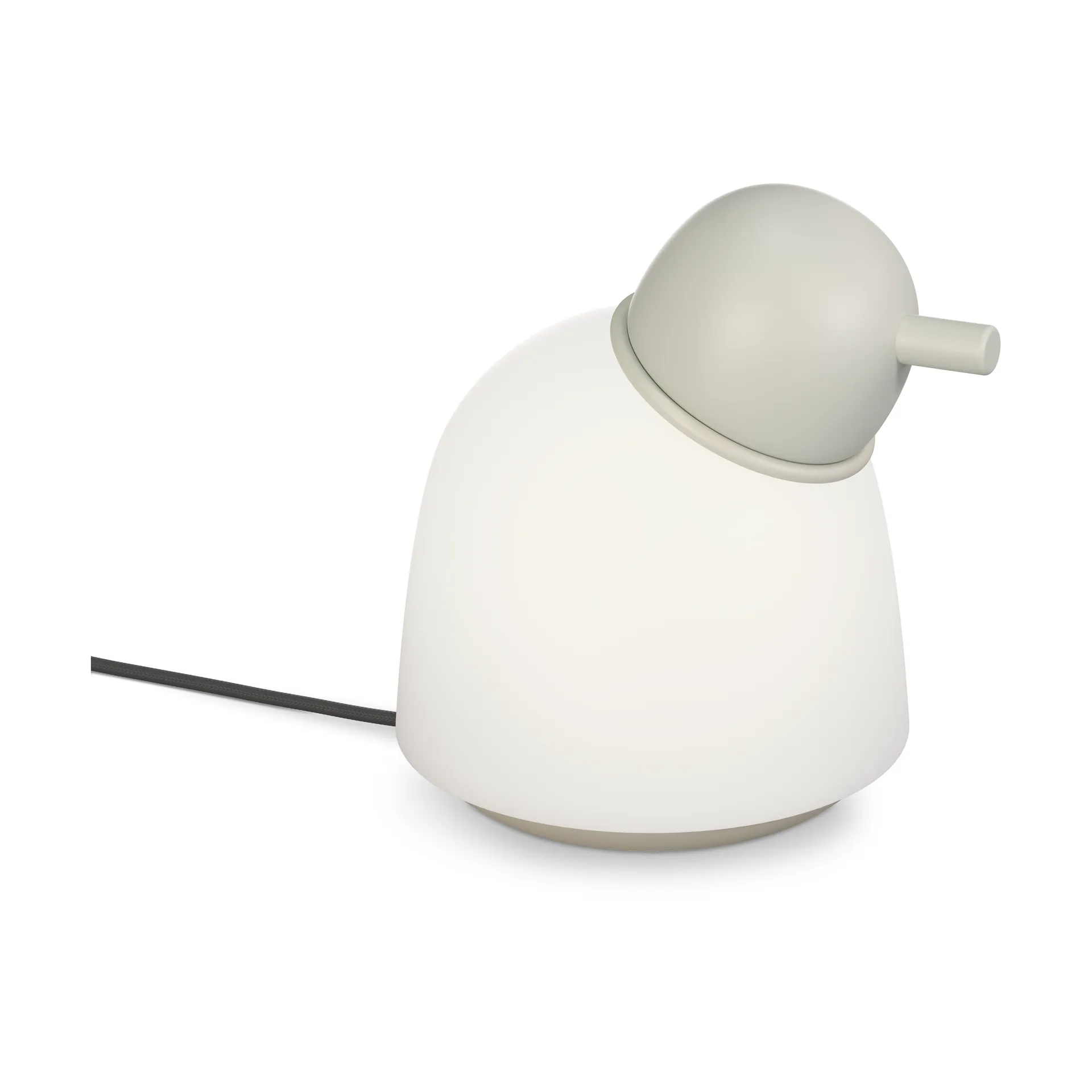 Lampada da tavolo Bird 21,5 cm, Sabbia-vetro opale Belid