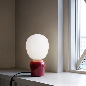 Lampada da tavolo Buddy in vetro opalino - Bordeaux - Belid
