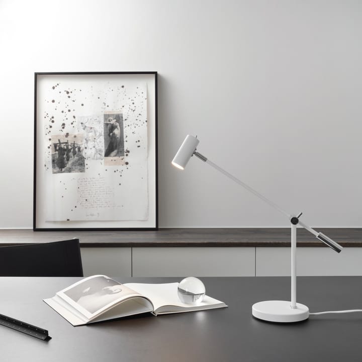 Lampada da tavolo Cato, 48,5 cm, Bianco opaco Belid