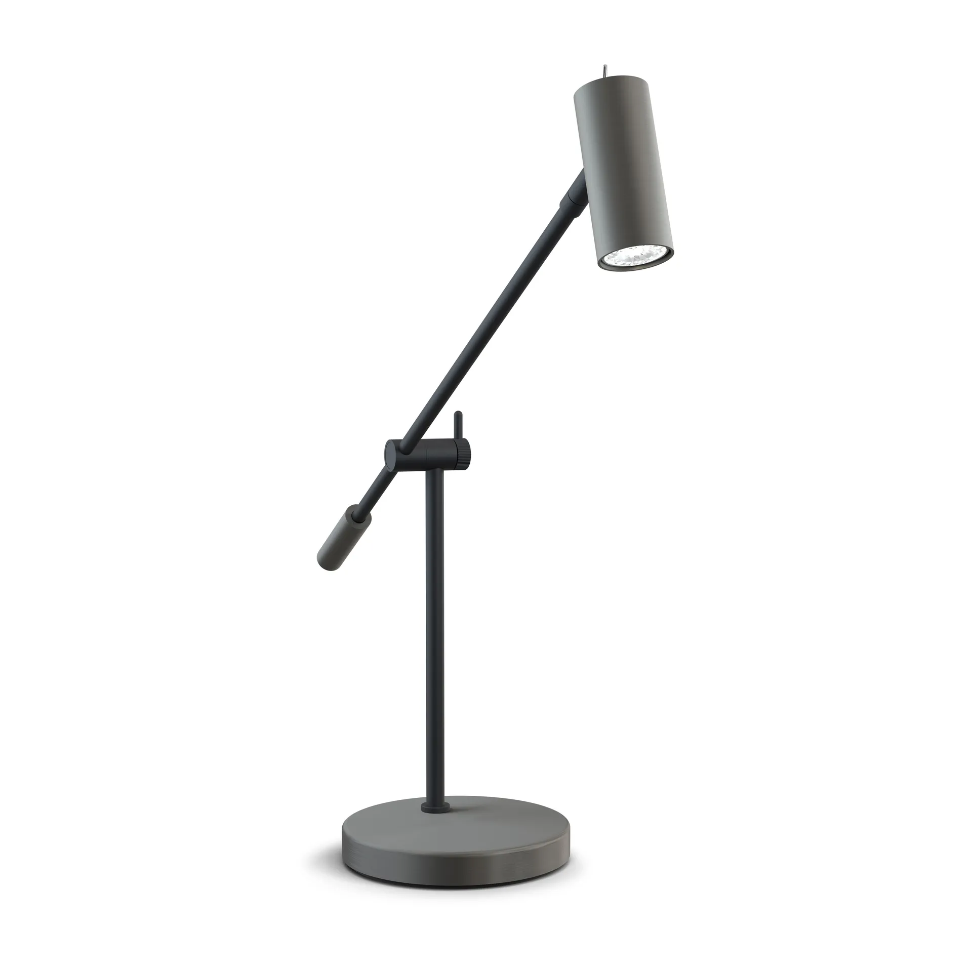 Lampada da tavolo Cato, 48,5 cm, Grigio ossidato Belid