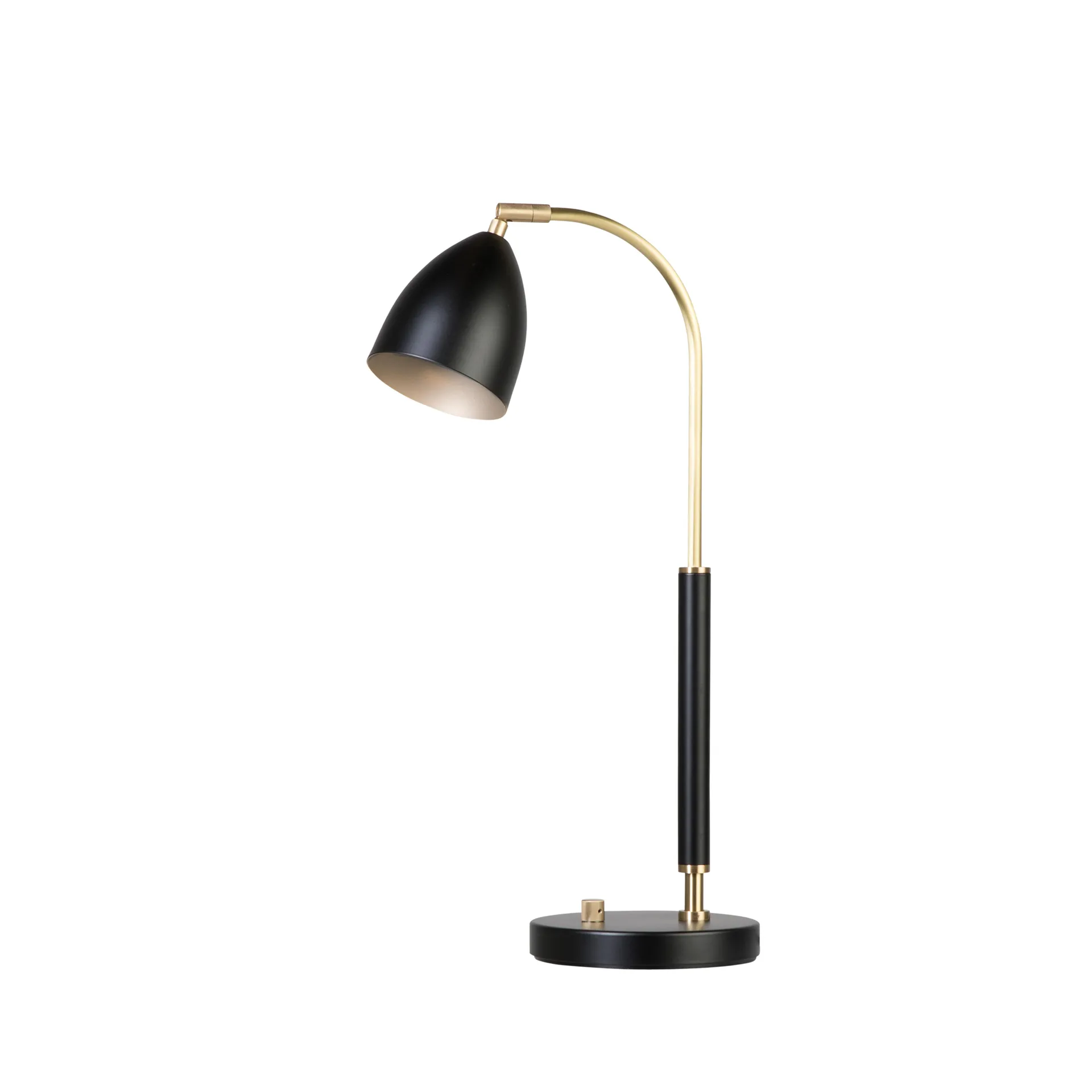Lampada da tavolo Deluxe, nero, ottone Belid