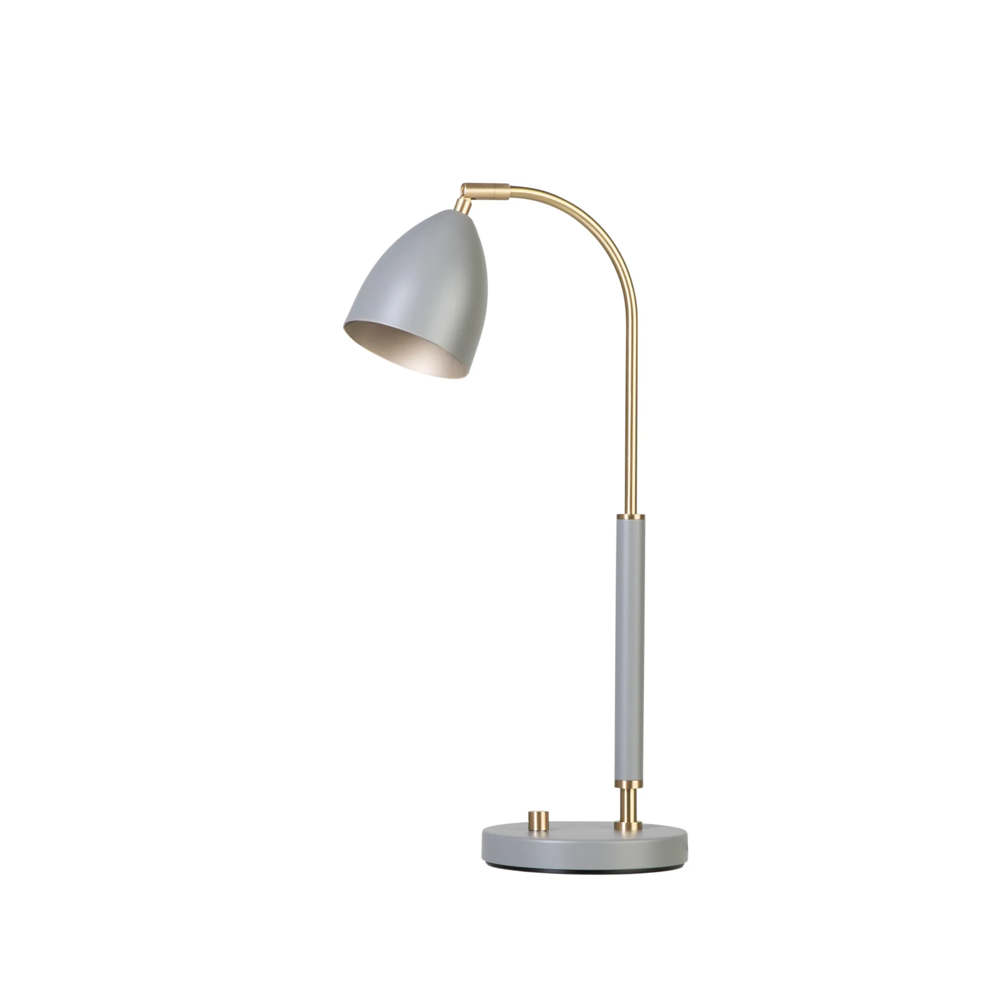 Lampada da tavolo Deluxe, warm grey, ottone Belid