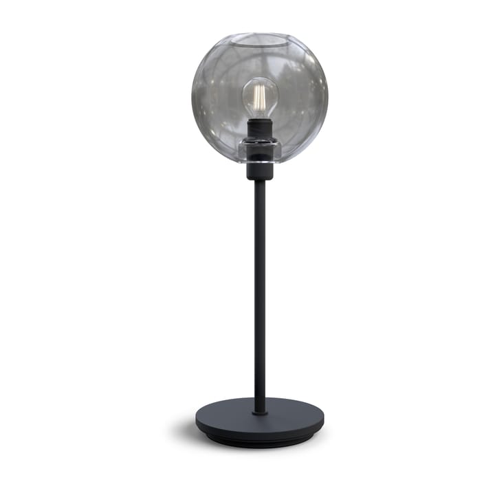 Lampada da tavolo Gloria 46 cm - Struttura nera-vetro fumé - Belid