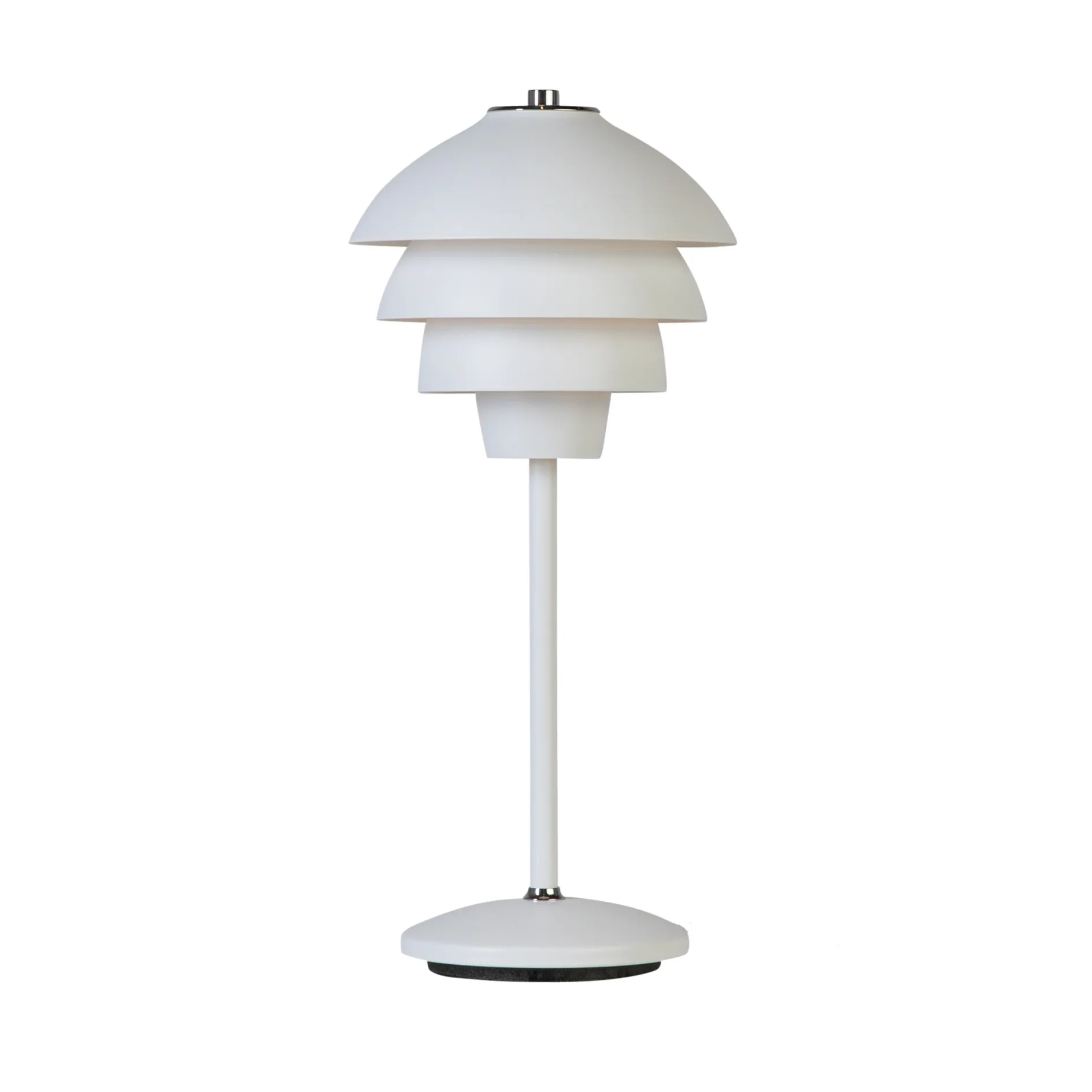 Lampada da tavolo Valencia Ø 18 cm, bianco opaco Belid