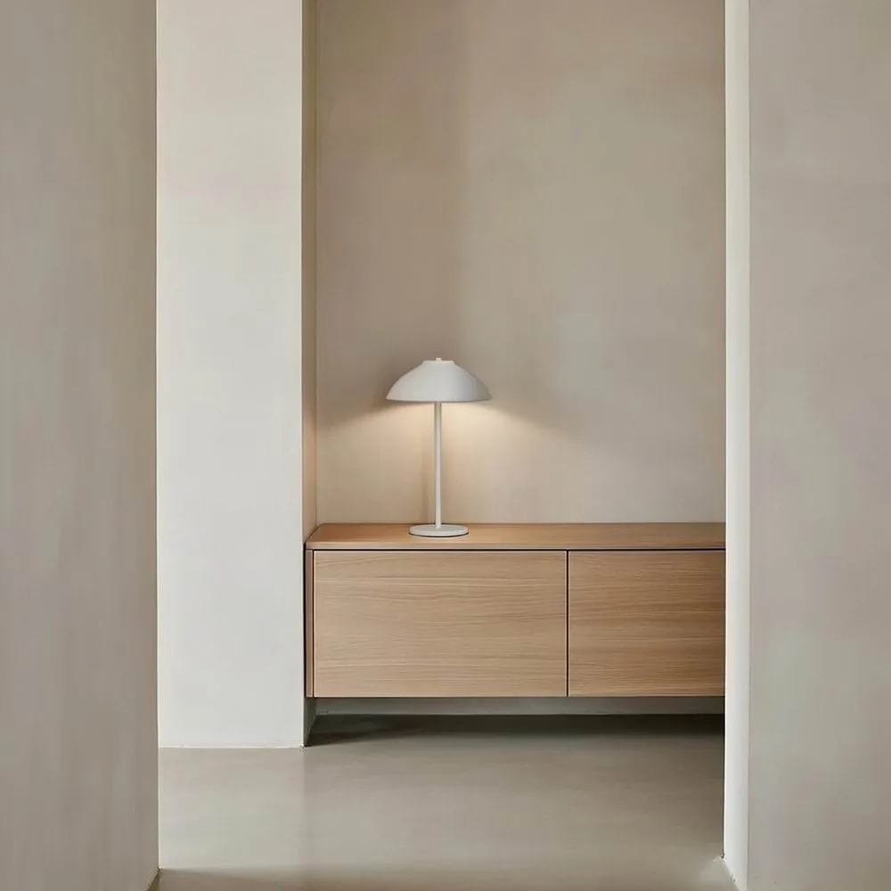 Lampada da tavolo Vali, Bianco opaco, 40 cm Belid