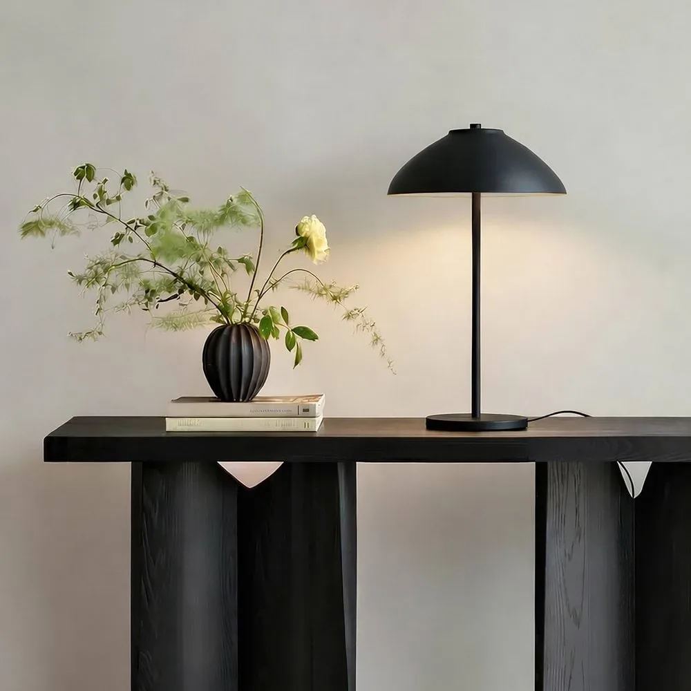 Lampada da tavolo Vali, Nero opaco, 40 cm Belid