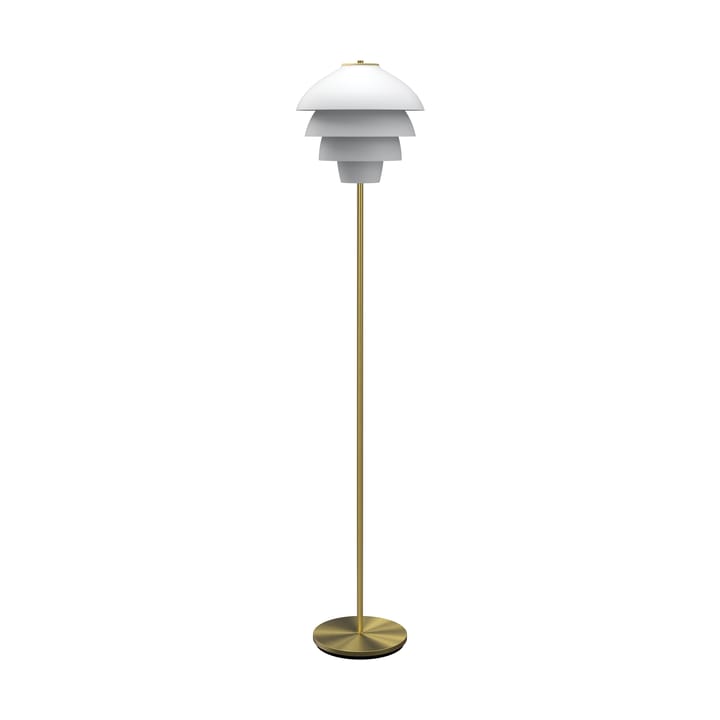 Lampada da terra Valencia 150 cm - Bianco opaco-ottone - Belid