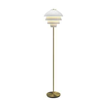 Lampada da terra Valencia 150 cm - Bianco opaco-ottone - Belid