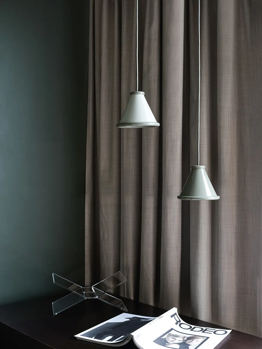 Lampadario Belle Ø15 cm, Moss grey Belid