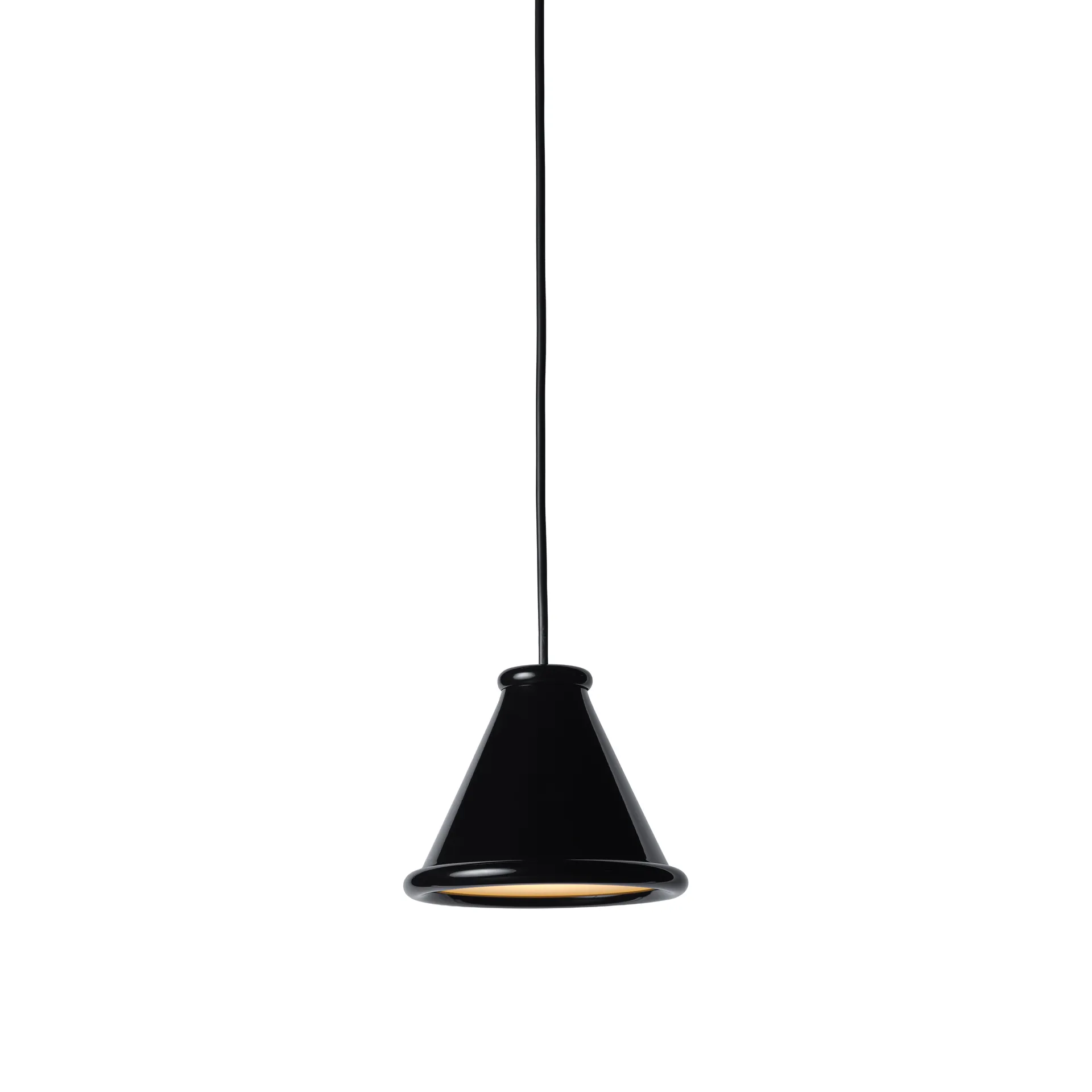 Lampadario Belle Ø15 cm, Nero lucido Belid