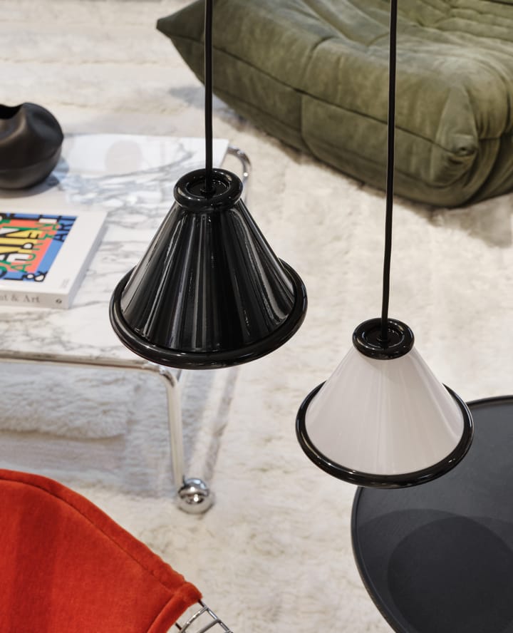 Lampadario Belle Ø15 cm, Nero lucido Belid