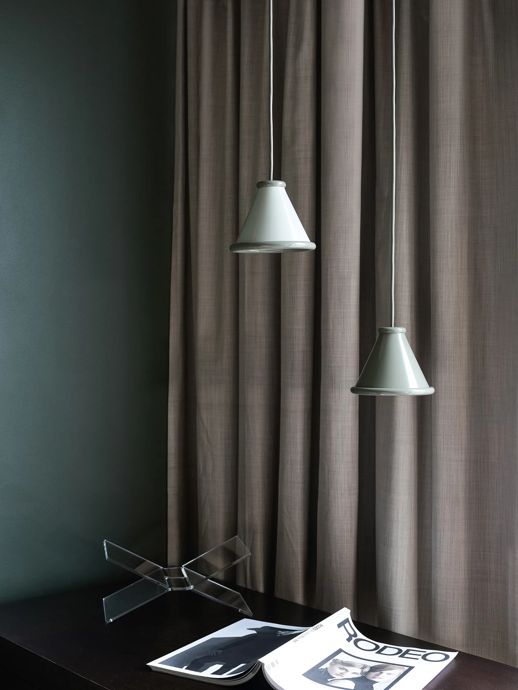 Lampadario Belle Ø15 cm, Pepple grey-moss grey Belid